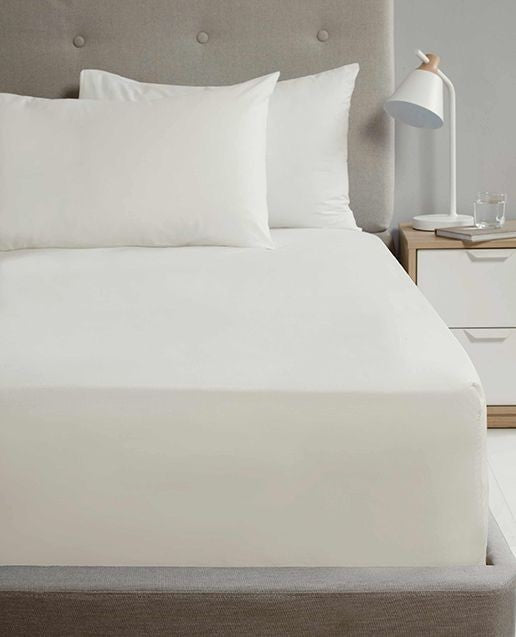 Cream Fitted Sheet -  King Size now half price