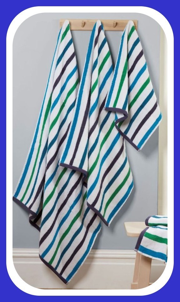 Amalfi 6 pc Towel Bale - Blue 100% premium BCI cotton yarn OekoTex 100 certified