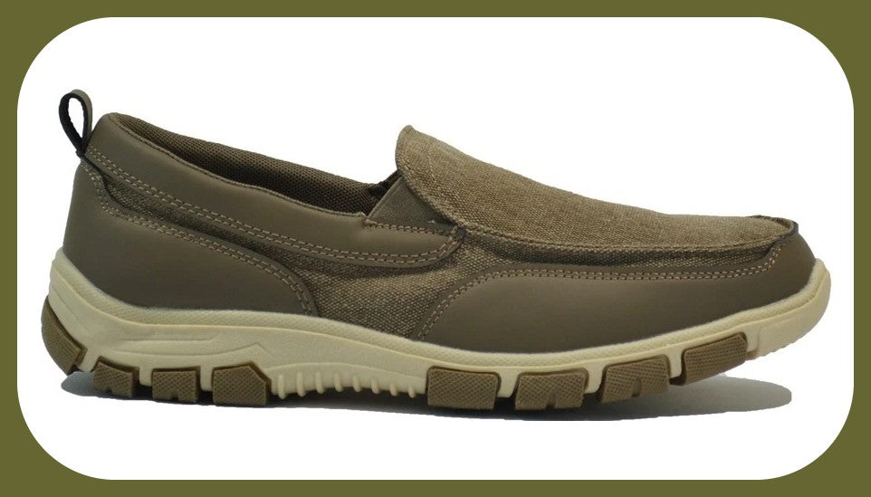 MENS MEMORY FOAM CASUAL SLIP ON DRIVING BOAT WALKING SHOES  VEGAN