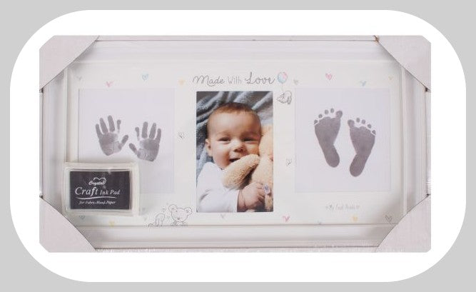 Hand & Foot Print Photo Frame  boxed ideal gift. Sale less than half price