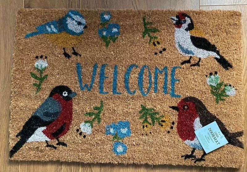 Natural British Garden Birds Doormat