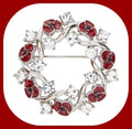 Brooch - Poppy Ribbons  Gift Boxed. Sale less than half price