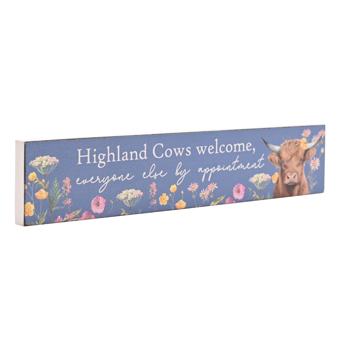 Highland Cow Mantle Plaque