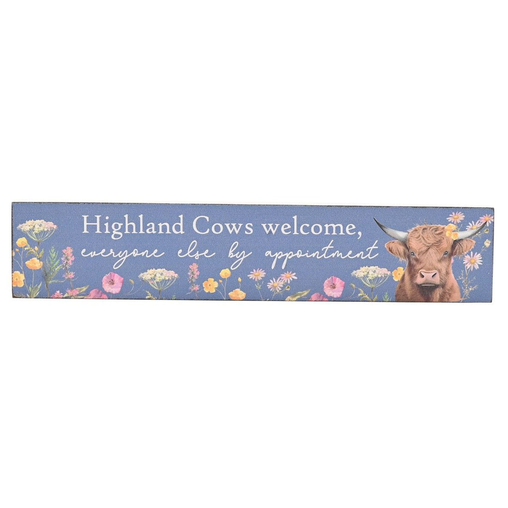 Highland Cow Mantle Plaque