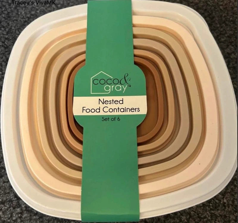 Nesting Food Containers 6pk