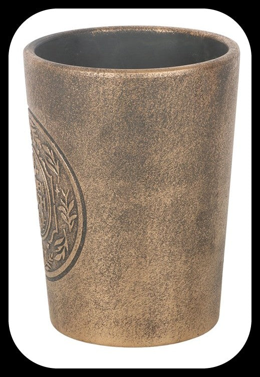Garden Witch Bronze Effect Terracotta Plant Pot Boxed. Brand new. Ideal gift