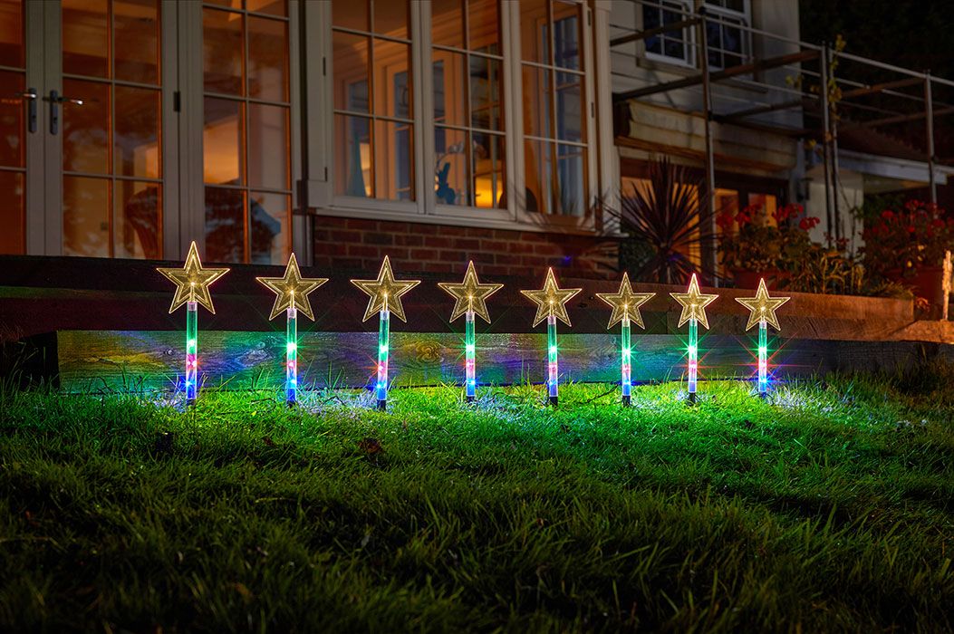 Star Stake Lights - Multi now half price