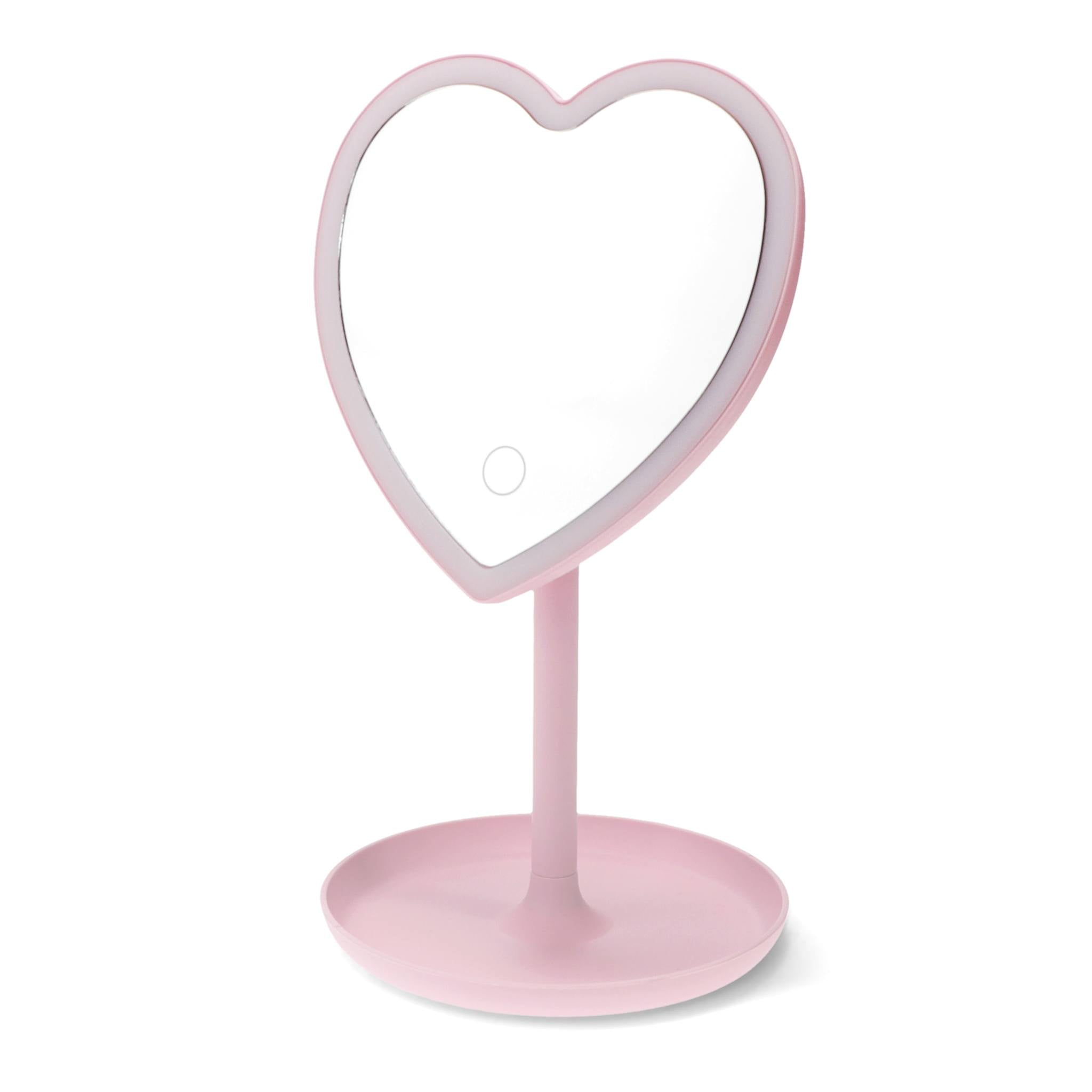 Light Up Vanity Mirror - Heart boxed ideal as a gift