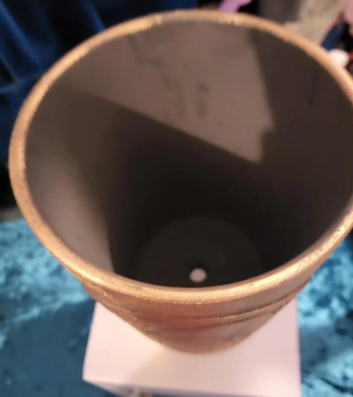 Moon Shadows Bronze Terracotta Plant Pot by Lisa Parker Brand New Boxed