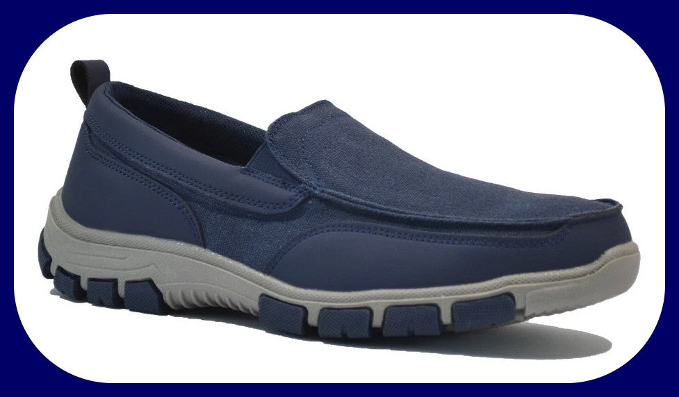 MENS MEMORY FOAM CASUAL SLIP ON DRIVING BOAT WALKING SHOES  VEGAN