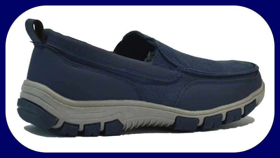 MENS MEMORY FOAM CASUAL SLIP ON DRIVING BOAT WALKING SHOES  VEGAN
