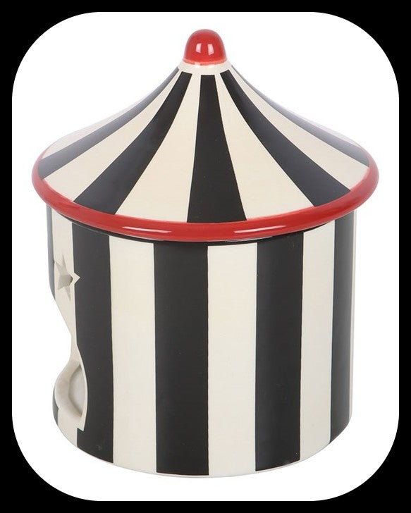 Black Striped Circus Tent Oil Burner Boxed Brand new Ideal gift