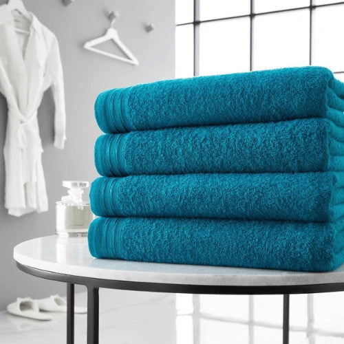 Pair of Luxury Wilsford Cotton Bath Sheet Teal  100% Pure Luxury Cotton