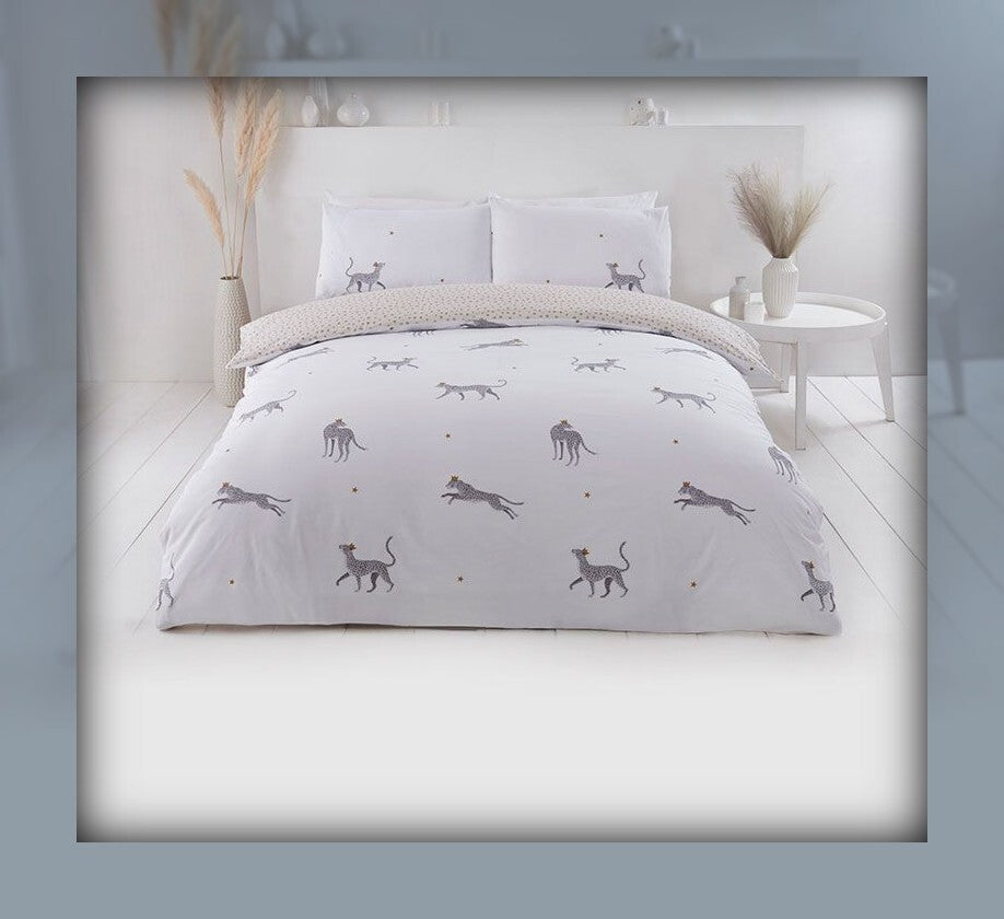 Leopard -Single Duvet set Sustainable sourced BCI cotton & recycled polyester