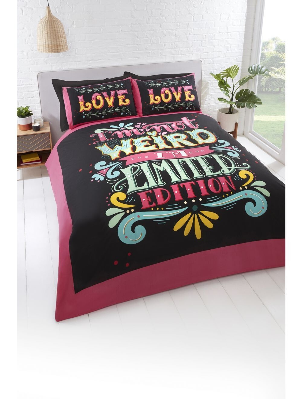 -Limited Edition -  King Duvet set reversible, popper stud fastening