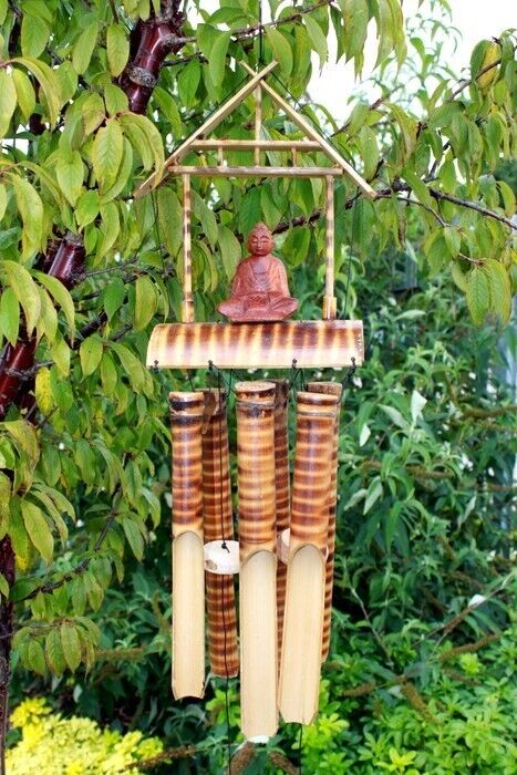 Bamboo 6 Tube Buddha Med  Brand New . Ideal as a gift