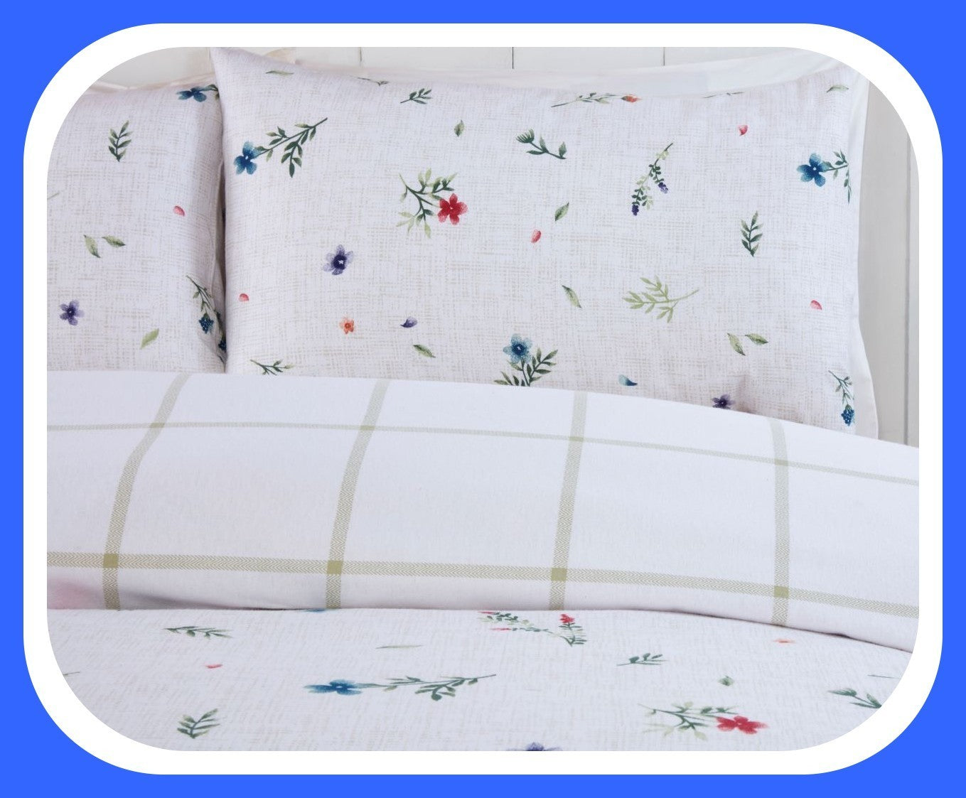 Meadow Duvet Set -King size , 100% brushed cotton. Brand new Sealed