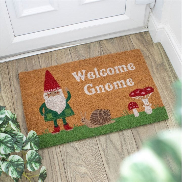 Natural Welcome Gnome Doormat. Brand New SALE
