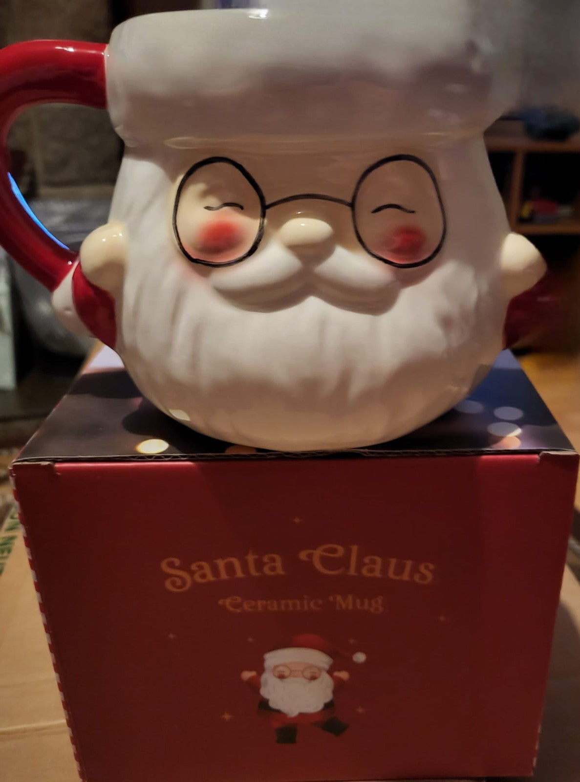 Santa Claus Shaped Mug boxed brand new ideal gift