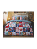 Advent - Double Duvet set reversible non iron popper stud fastening SALE