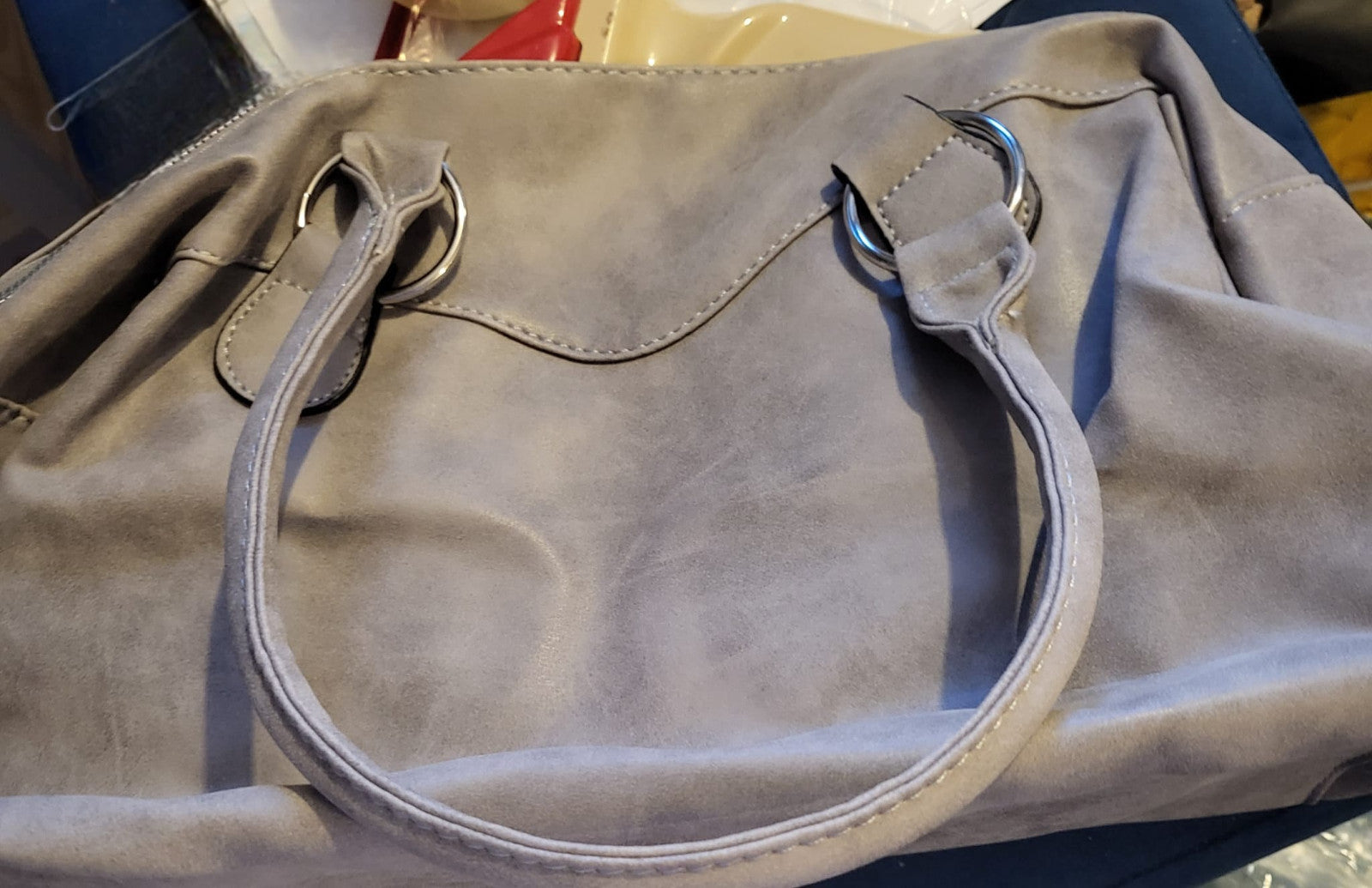 Nicole Brown Shoulder Handbag With Double Zip Detail Brand new