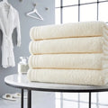 Pair of Luxury Wilsford Cotton Bath Sheet Cream 100% Pure Luxury Cotton