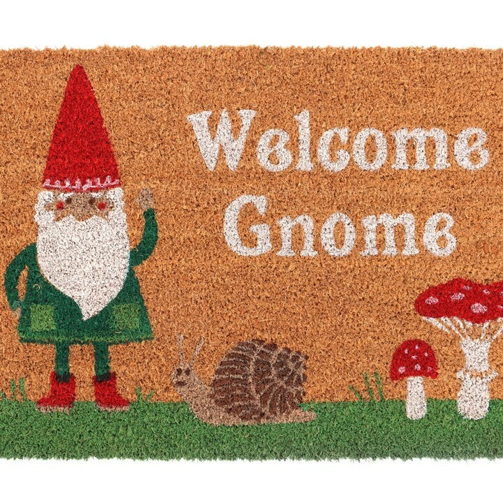 Natural Welcome Gnome Doormat. Brand New SALE