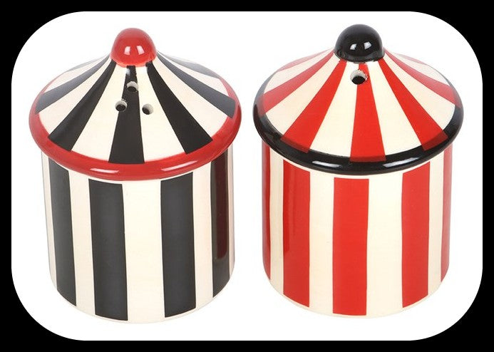 Circus Tent Salt and Pepper Shakers Brand new Boxed. Ideal gift