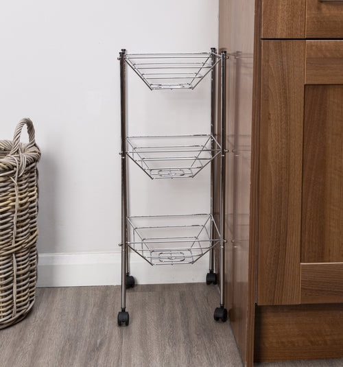 3 Tier Kitchen Storage Cart with Wheels